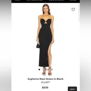 EUPHORIA MAXI DRESS IN BLACK